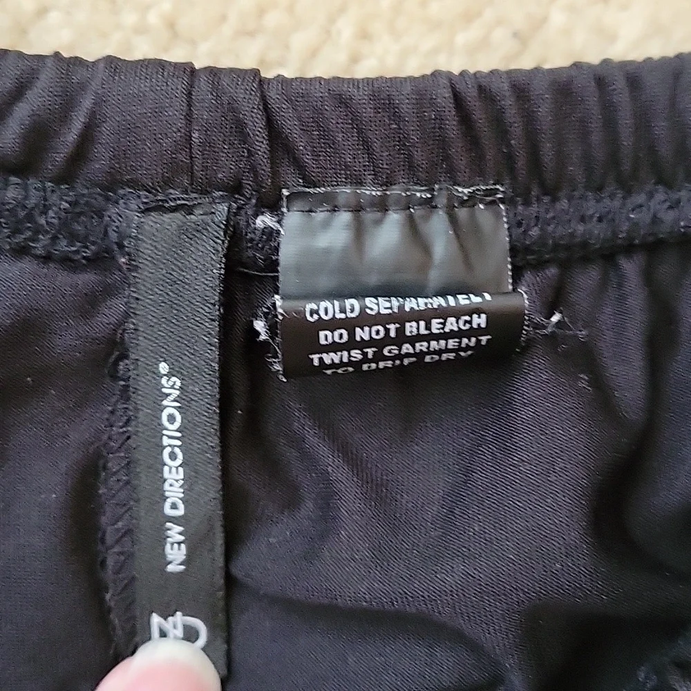 New Directions Skirt Black Large Full Boho - Picture 3 of 4